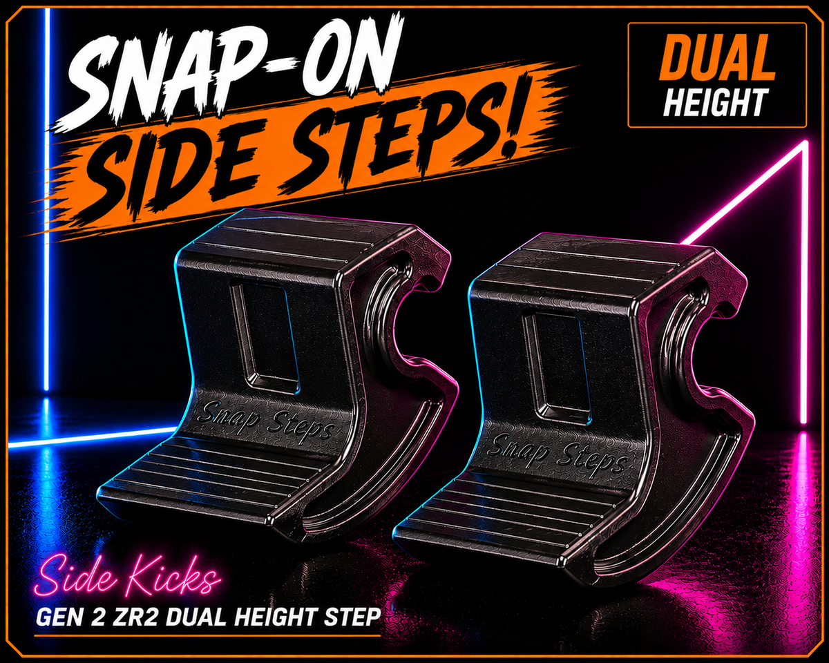 Gen 2 ZR2/AT4X Snap-On Side Steps - Dual Height - (2015-2022)