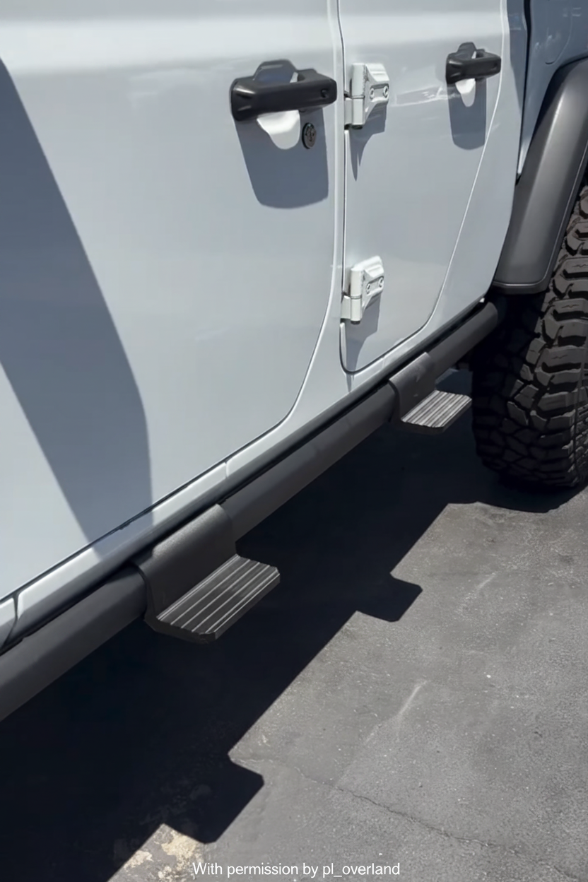 Jeep Snap-On Side Steps -  V2 Low - SnapLok